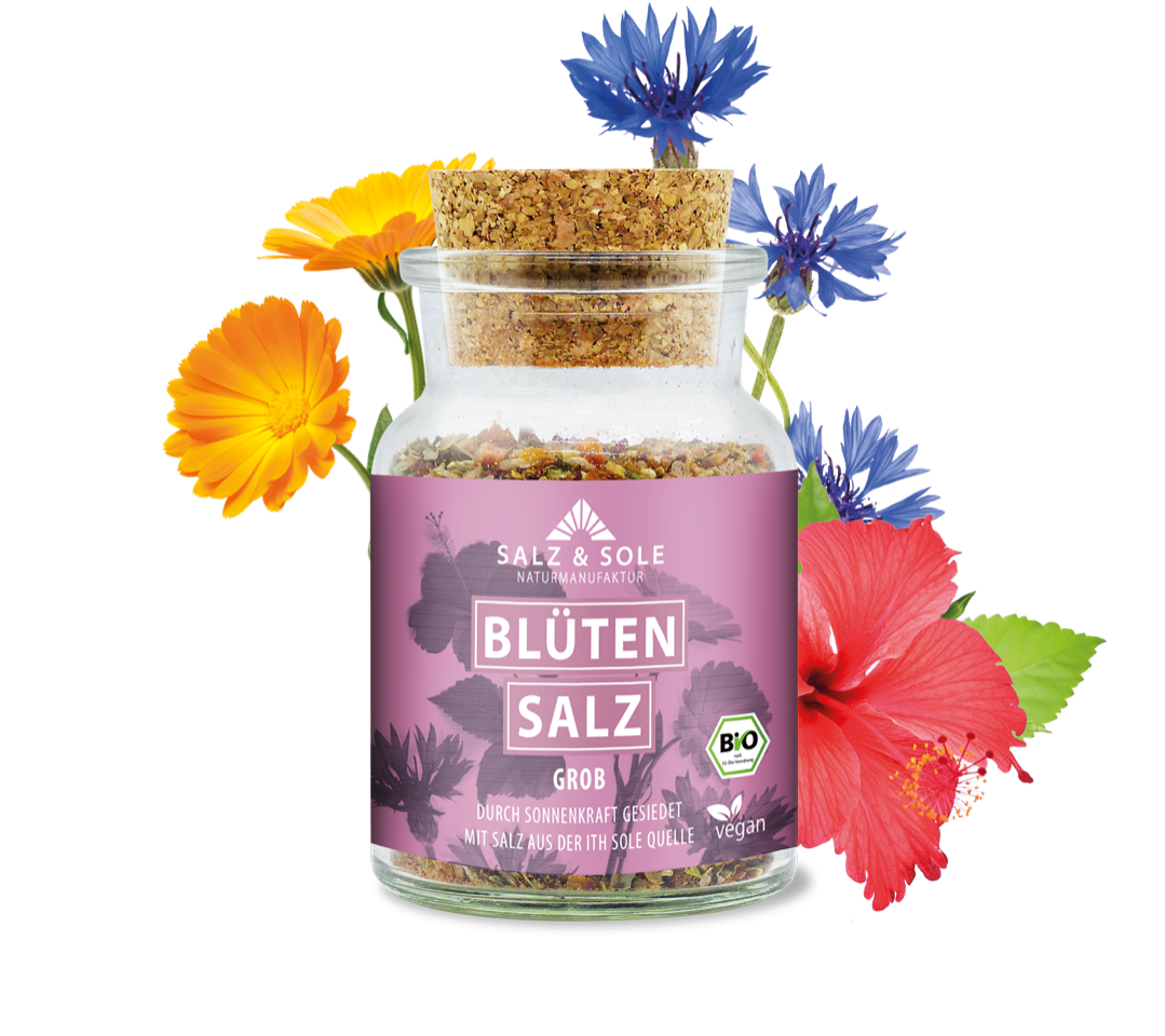 Bio Blütensalz im Korkglas 70g